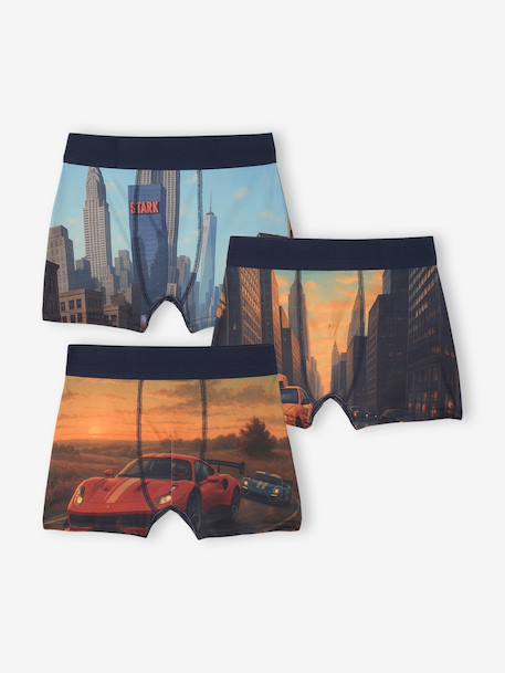 Lot 3 boxers noir - vertbaudet enfant 