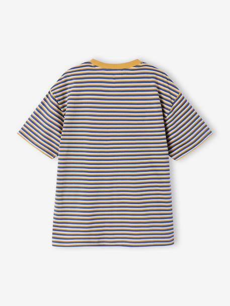 T-shirt manches courtes garçon rayé bleu - vertbaudet enfant 