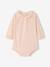 Body baby meisjes kraag met ruches lange mouwen lichtroze - vertbaudet enfant 