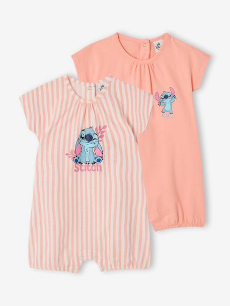 Bébé-Lot 2 bodies combinaison Stitch