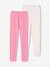 Lot de 2 leggings fille Basics anthracite+écru - vertbaudet enfant 