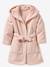 Peignoir enfant LAPIN coton recyclé personnalisable rose poudré - vertbaudet enfant 