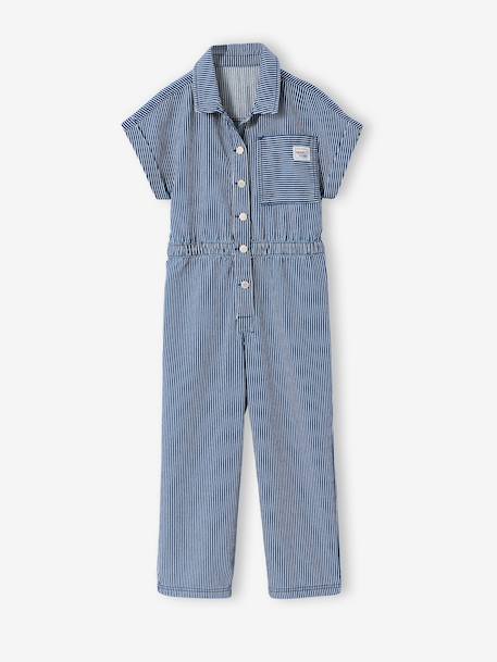 Combi pantalon fille rayée rayé bleu - vertbaudet enfant 