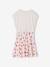 Robe fille effet 2 en 1 blanc imprimé+écru+vanille - vertbaudet enfant 