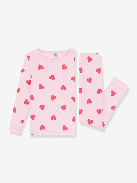 Pyjama enfant cœurs Petit Bateau rose - vertbaudet enfant 