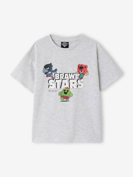 Ensemble pyjashort Brawl Stars gris chiné - vertbaudet enfant 