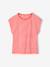Set van 3 Basics meisjesshirts met korte mouwen bleekblauw+roze (poederkleur) - vertbaudet enfant 