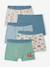 Set van 5 boxershorts voor jongens, circuit ecru - vertbaudet enfant 
