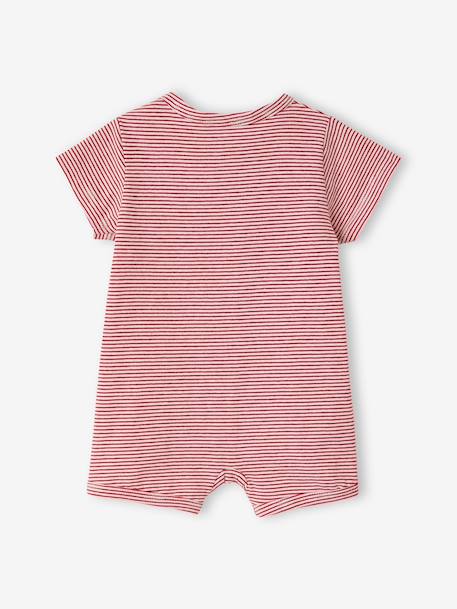 Set van 2 combishorts van biologisch katoen rood - vertbaudet enfant 