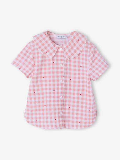 Pyjama 2 pièces fille Capsule mère-fille rose poudré - vertbaudet enfant 