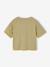 T-shirt manches courtes fille écru+kaki - vertbaudet enfant 