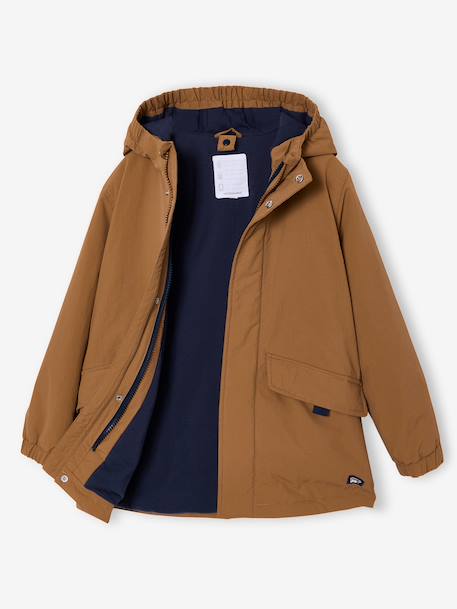 Parka 3 en 1 garçon doublure sherpa noix de pécan - vertbaudet enfant 