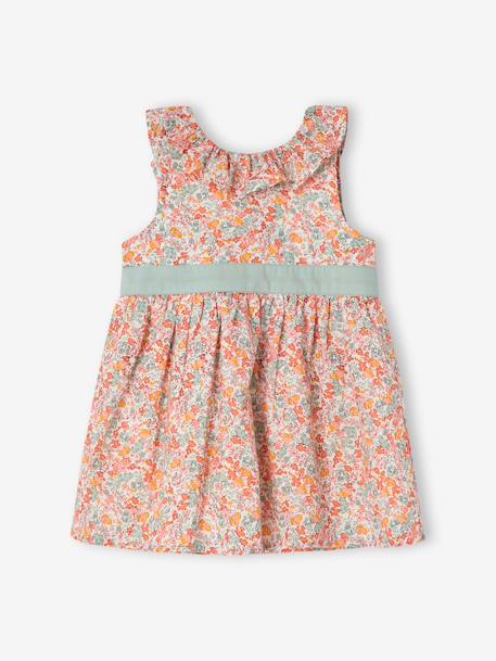 Jurk voor babymeisjes met strik en opening aan de achterkant meerkleurig - vertbaudet enfant 