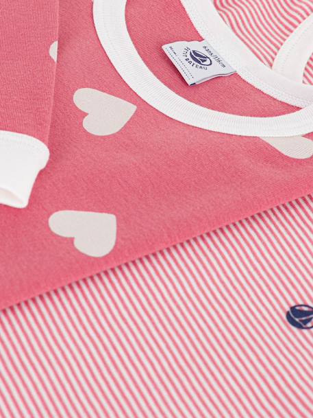Set van 2 pyjama's katoen PETIT BATEAU wit - vertbaudet enfant 