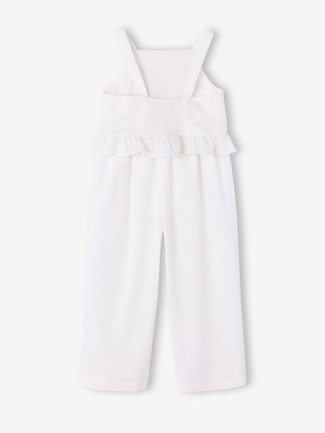 Ensemble pantalon haut bretelles blanc - vertbaudet enfant 