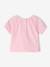 T-shirt manches courtes brodé rose pâle - vertbaudet enfant 