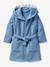 Peignoir enfant REQUIN personnalisable, avec coton recyclé bleu - vertbaudet enfant 