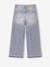 Jean fille large bas effiloché bleu foncé+denim bleached+gris+stone - vertbaudet enfant 