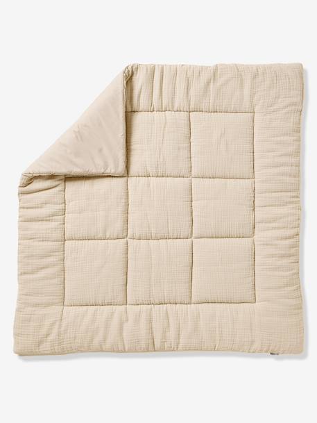 Tapis de sol / Fond de parc uni gaze et percale de coton indigo+ocre+olive+taupe+terracotta+vanille - vertbaudet enfant 