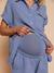 Pyjama short femme grossesse allaitement bleu chambray - vertbaudet enfant 
