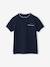 Polo garçon col Mao bleu ciel+écru+marine - vertbaudet enfant 