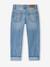 Jean garçon droit à revers denim brut+stone - vertbaudet enfant 