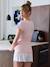 Ensemble 2 pièces pyjama short grossesse et allaitement rose - vertbaudet enfant 