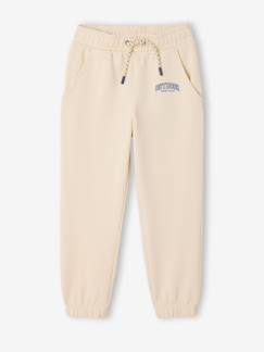 -Joggingbroek van molton met verstelbare taille
