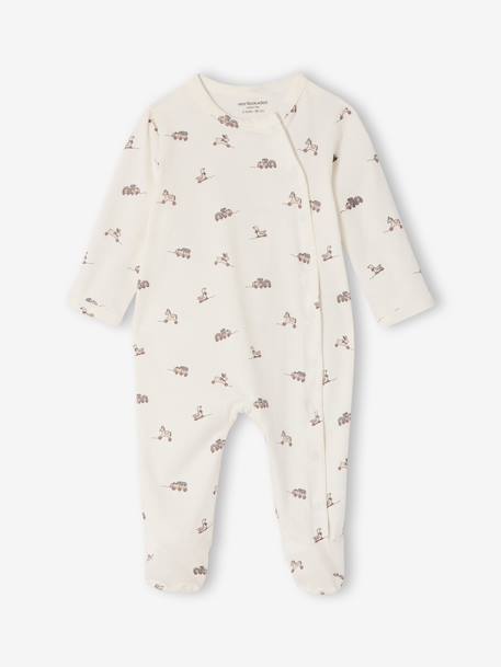 Lot de 2 pyjamas dors-bien bébé naissance gris chiné - vertbaudet enfant 