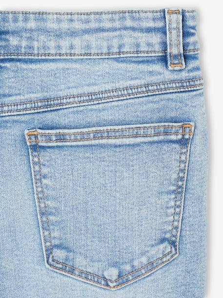 Bermuda en denim garçon taille ajustable double stone+stone - vertbaudet enfant 