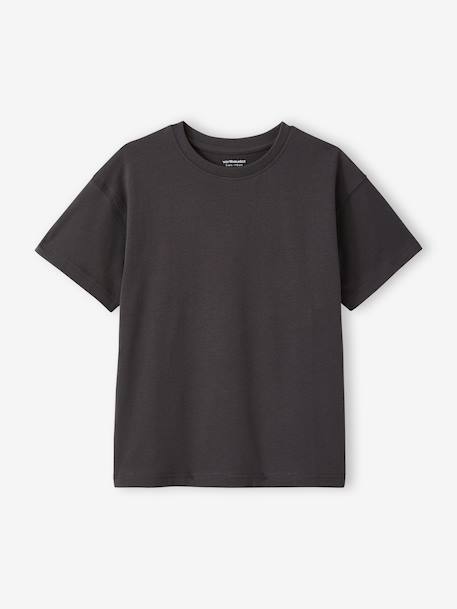 Set van 3 effen Basics jongensshirts olijf - vertbaudet enfant 