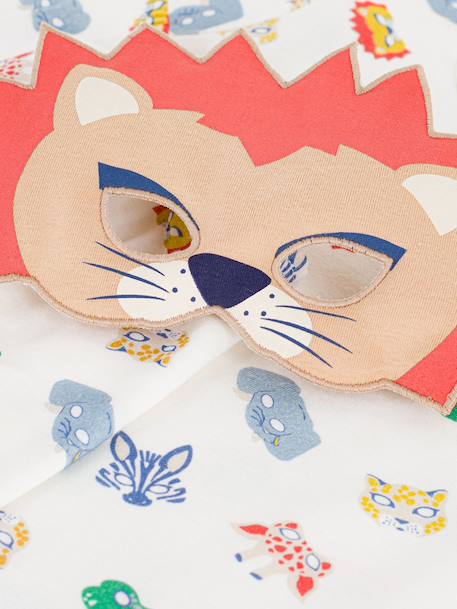 Pyjamashort set voor kinderen met PETIT BATEAU masker wit - vertbaudet enfant 