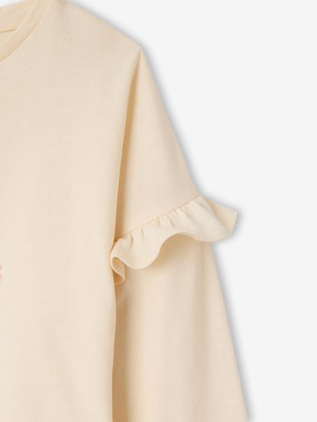 Set van 2 pyjama's met lange mouwen voor meisjes rozen - vertbaudet enfant 