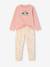 Set van 2 pyjama's met lange mouwen voor meisjes rozen - vertbaudet enfant 