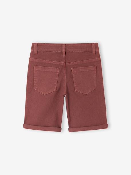 Bermuda jongens 5 zakken grijsblauw+klei+smaragdgroen+terracotta - vertbaudet enfant 