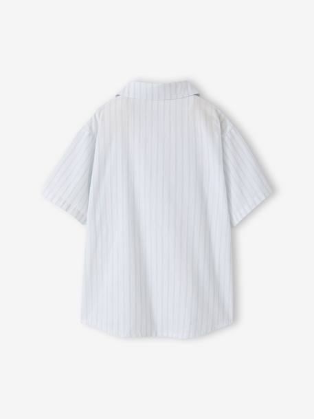 Chemise manches courtes rayé rayé bleu - vertbaudet enfant 