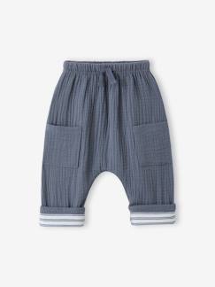 -Pantalon bébé gaze de coton