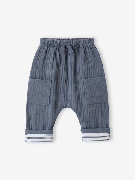 Bébé-Pantalon bébé gaze de coton