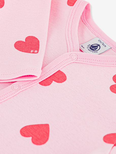Pyjama voor baby's met hartjesprint rozen - vertbaudet enfant 