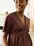 Robe longue mi mollet grossesse chocolat - vertbaudet enfant 