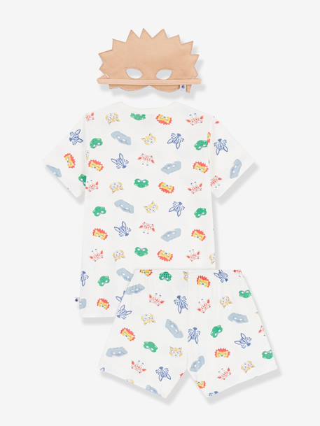 Ensemble Pyjacourt enfant avec masque Petit Bateau blanc - vertbaudet enfant 