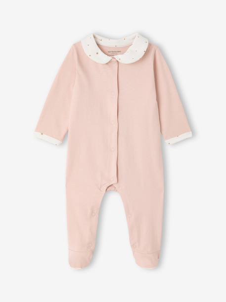 Lot 2 pyjamas bébé coton bio rose - vertbaudet enfant 