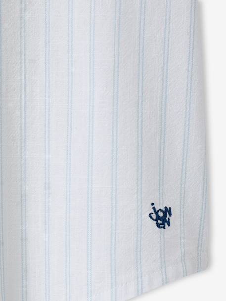 Chemise manches courtes rayé rayé bleu - vertbaudet enfant 
