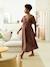 Robe longue mi mollet grossesse chocolat - vertbaudet enfant 