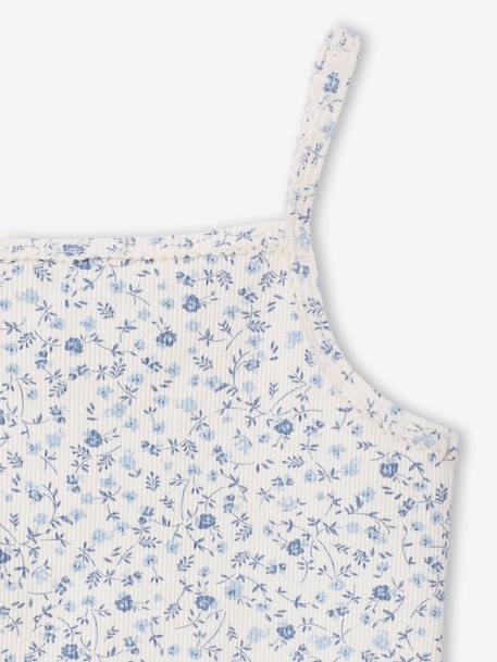 Lot de 3 débardeurs côtelés fille écru - vertbaudet enfant 