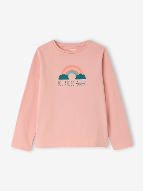 Set van 2 pyjama's met lange mouwen voor meisjes rozen - vertbaudet enfant 
