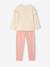 Set van 2 pyjama's met lange mouwen voor meisjes rozen - vertbaudet enfant 