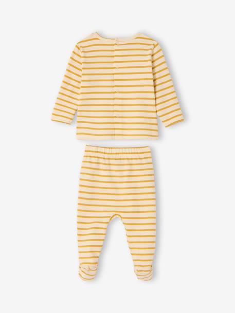 Lot 2 pyjamas garçon coton bio jaune - vertbaudet enfant 
