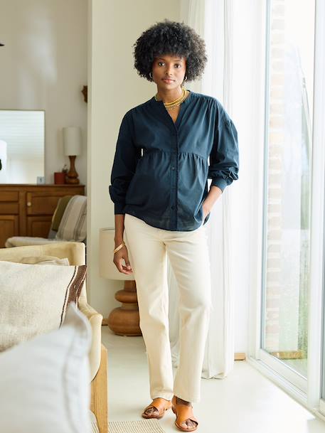Chemise ample grossesse allaitement noir - vertbaudet enfant 