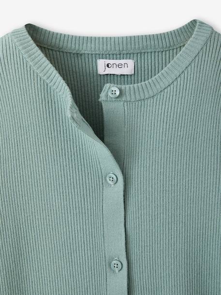 Gilet fille marine+vert sauge - vertbaudet enfant 